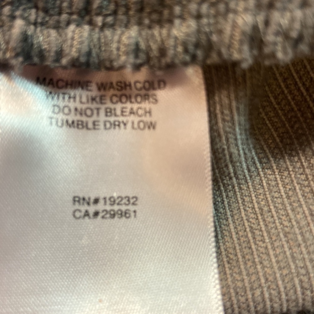 Alfred Dunner Grey Plus Size Corduroy Trouser Pant - Picture 6 of 8